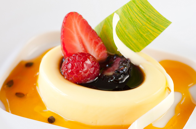 Pannacotta with Passion Fruit Filling