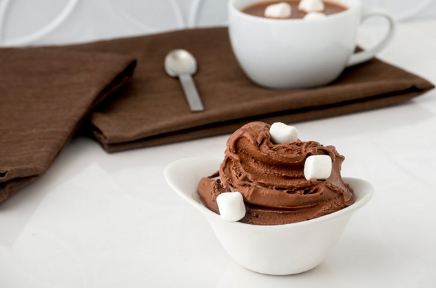 Hot Cocoa with Marshmallow Gelato